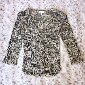 Kookai Zebra Print Cardigan